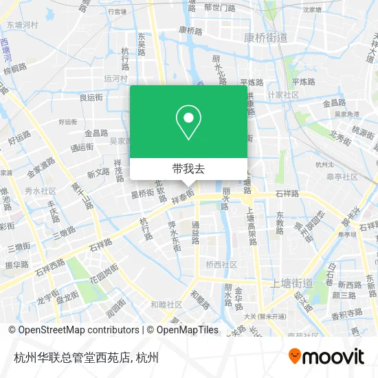 杭州华联总管堂西苑店地图