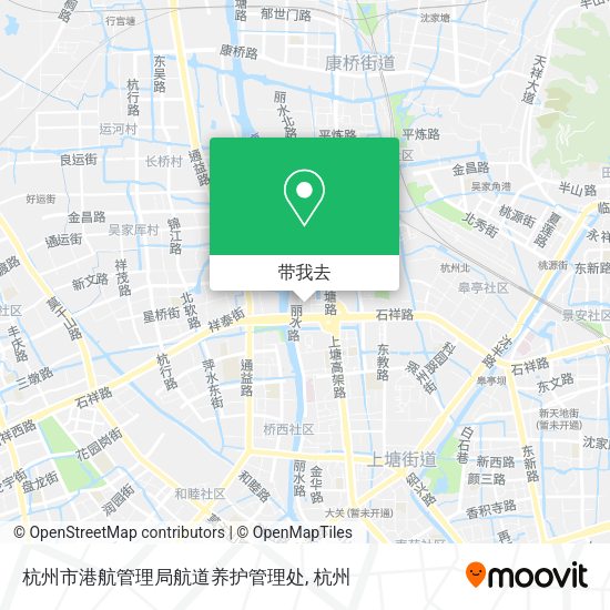 杭州市港航管理局航道养护管理处地图