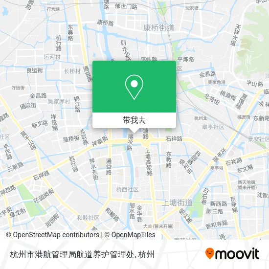 杭州市港航管理局航道养护管理处地图