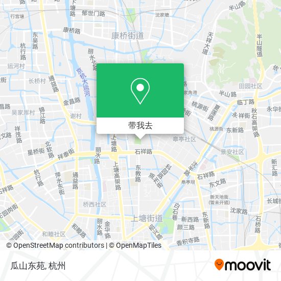 瓜山东苑地图