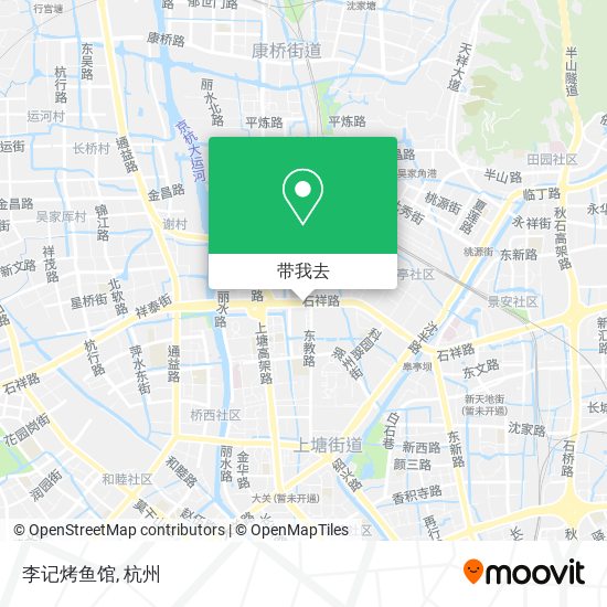 李记烤鱼馆地图