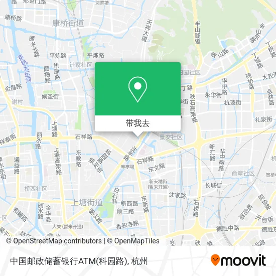 中国邮政储蓄银行ATM(科园路)地图
