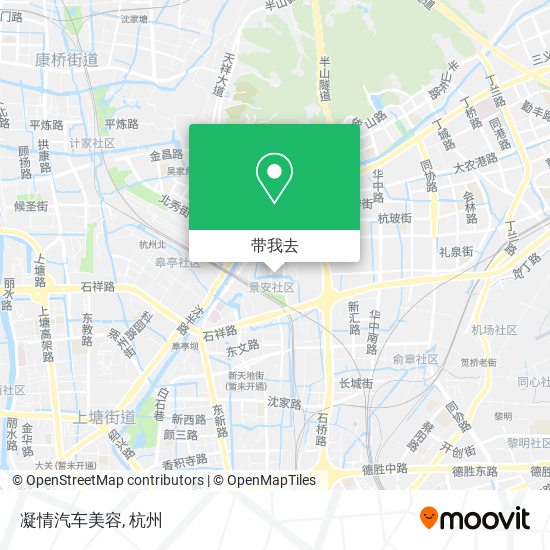 凝情汽车美容地图