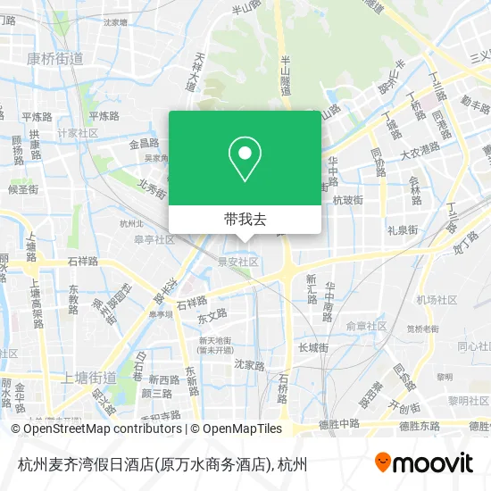 杭州麦齐湾假日酒店(原万水商务酒店)地图