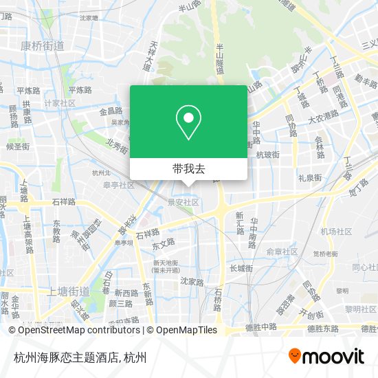 杭州海豚恋主题酒店地图