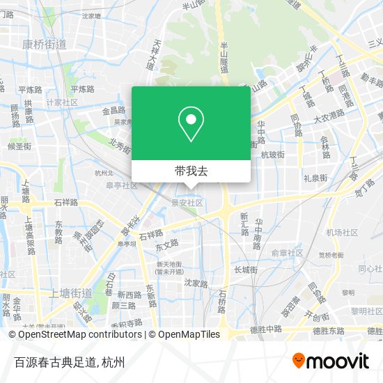 百源春古典足道地图