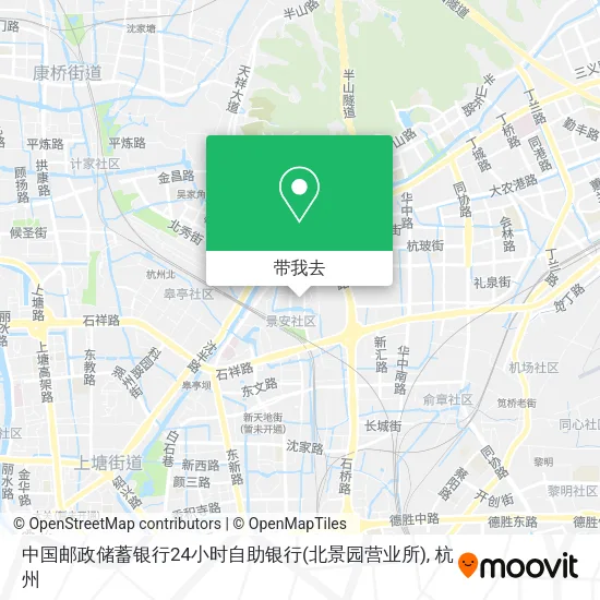 中国邮政储蓄银行24小时自助银行(北景园营业所)地图