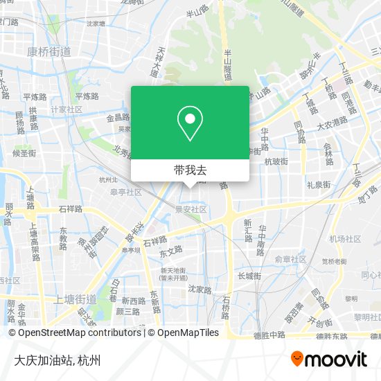 大庆加油站地图