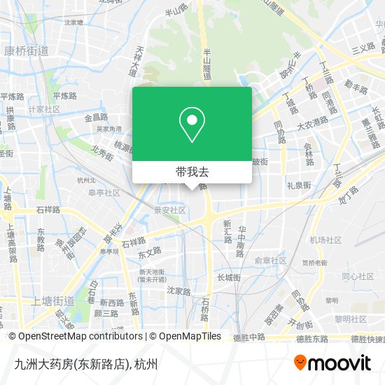 九洲大药房(东新路店)地图