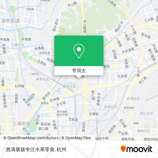 惠满量贩专注水果零食地图