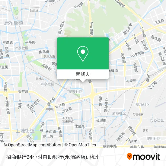 招商银行24小时自助银行(永清路店)地图