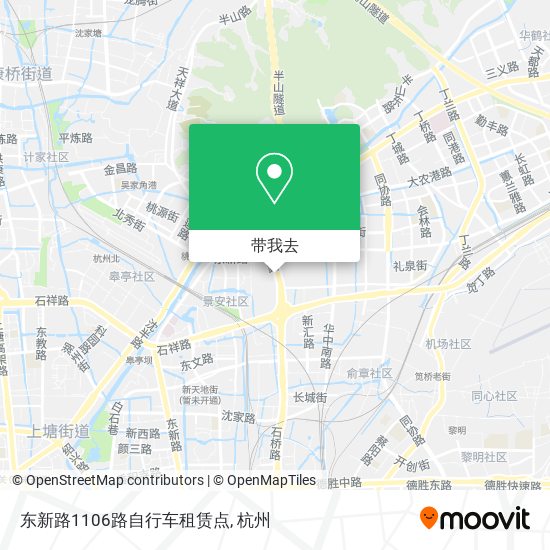 东新路1106路自行车租赁点地图