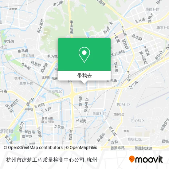 杭州市建筑工程质量检测中心公司地图