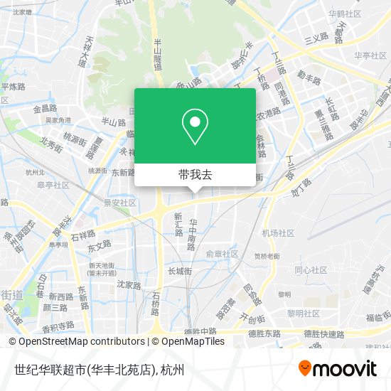 世纪华联超市(华丰北苑店)地图