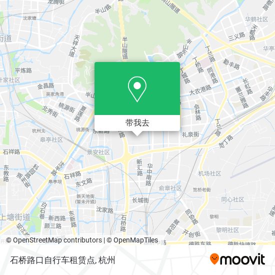 石桥路口自行车租赁点地图