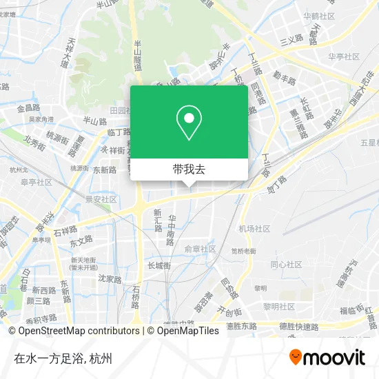在水一方足浴地图