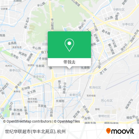 世纪华联超市(华丰北苑店)地图
