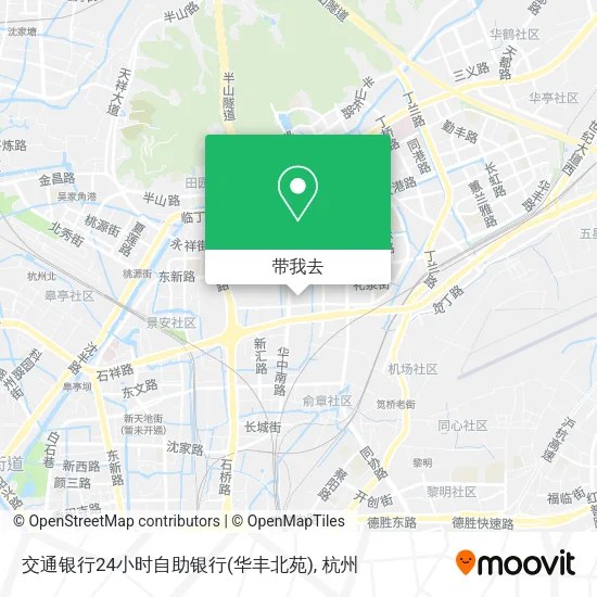 交通银行24小时自助银行(华丰北苑)地图