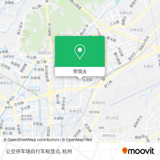 公交停车场自行车租赁点地图