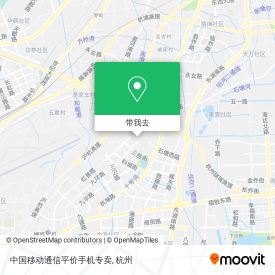 中国移动通信平价手机专卖地图