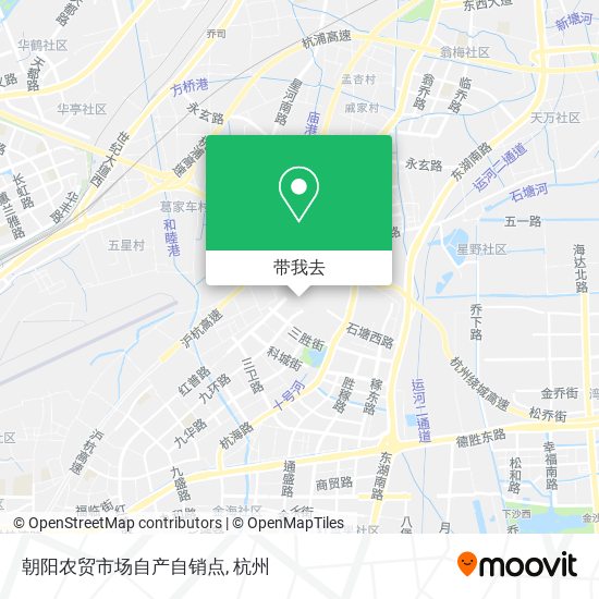 朝阳农贸市场自产自销点地图