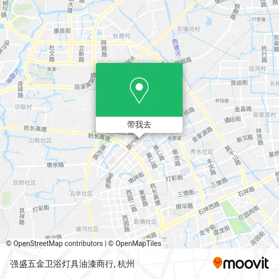 强盛五金卫浴灯具油漆商行地图