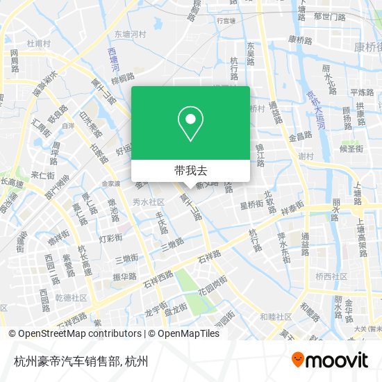 杭州豪帝汽车销售部地图