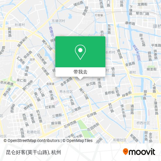 昆仑好客(莫干山路)地图