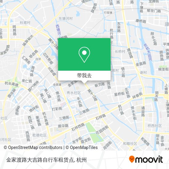 金家渡路大吉路自行车租赁点地图