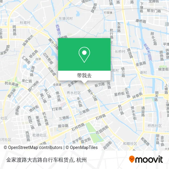 金家渡路大吉路自行车租赁点地图