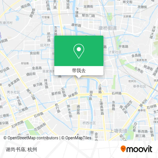 谢尚书庙地图