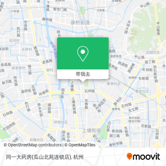 同一大药房(瓜山北苑连锁店)地图