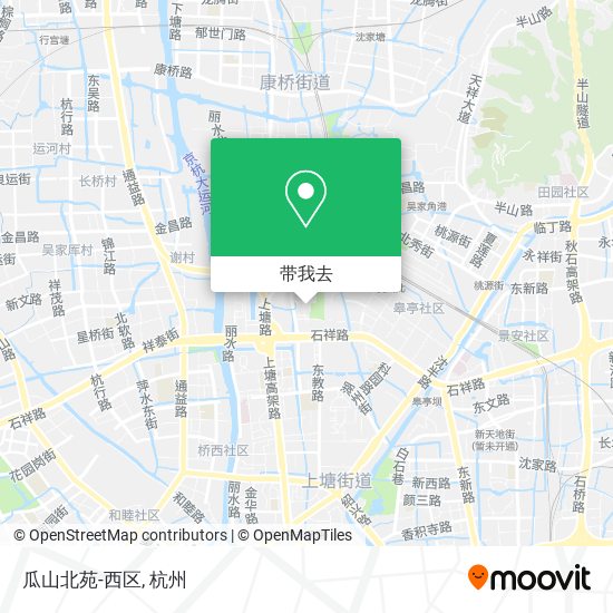 瓜山北苑-西区地图