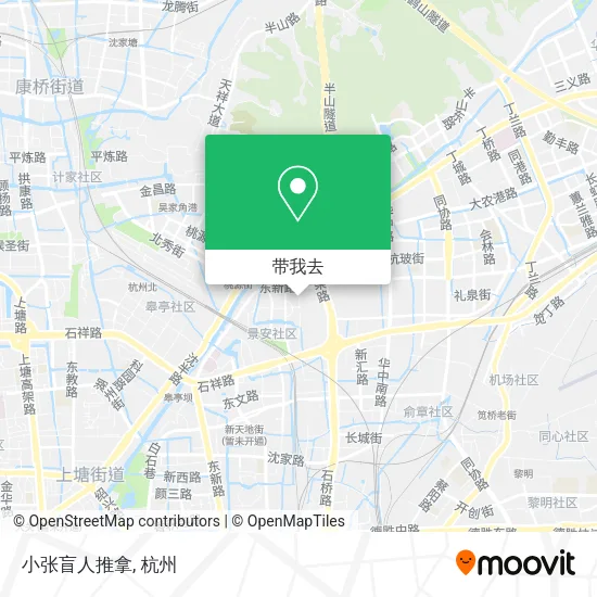 小张盲人推拿地图