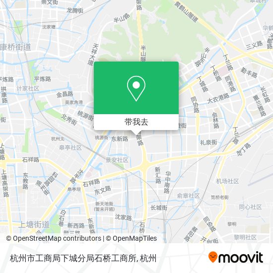 杭州市工商局下城分局石桥工商所地图