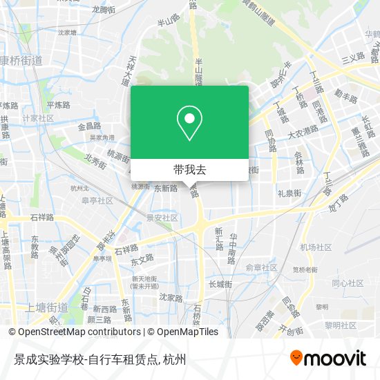 景成实验学校-自行车租赁点地图