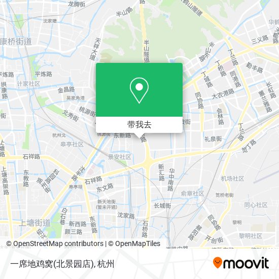 一席地鸡窝(北景园店)地图