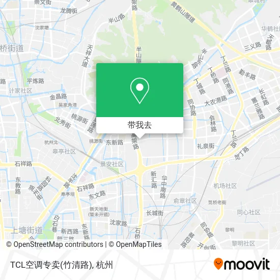 TCL空调专卖(竹清路)地图