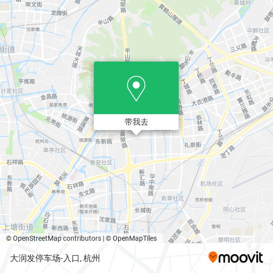 大润发停车场-入口地图