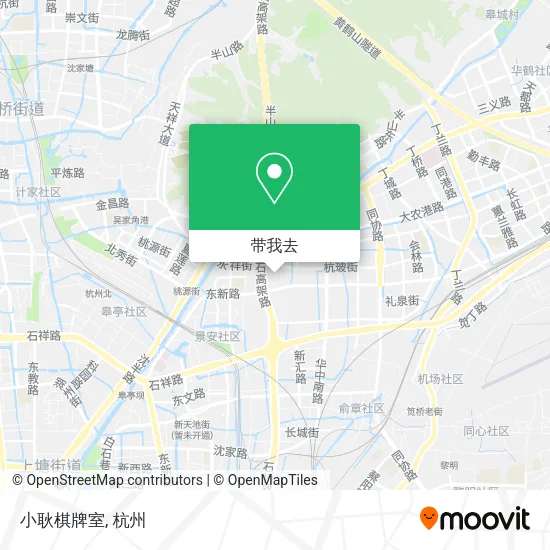 小耿棋牌室地图