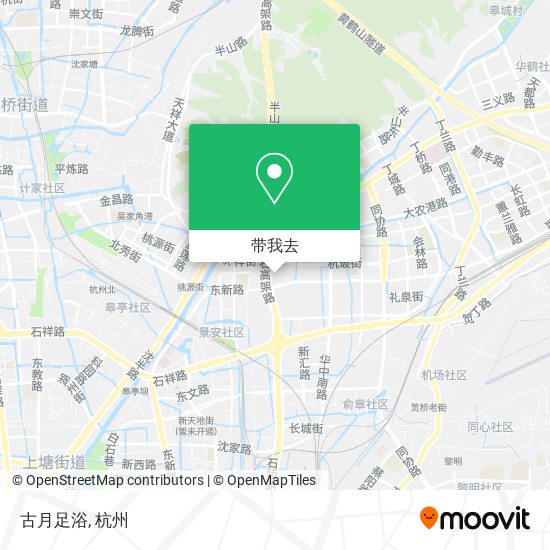 古月足浴地图