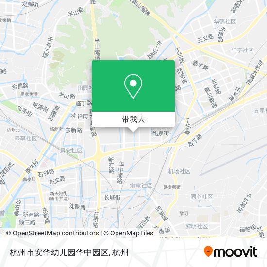 杭州市安华幼儿园华中园区地图
