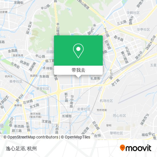 逸心足浴地图