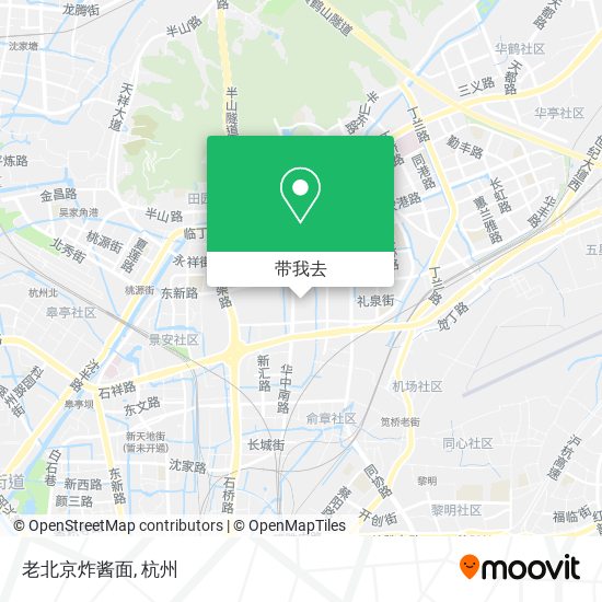老北京炸酱面地图
