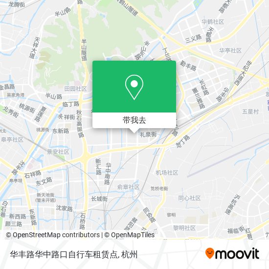 华丰路华中路口自行车租赁点地图