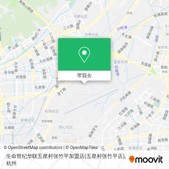 生命世纪华联五星村张竹平加盟店(五星村张竹平店)地图