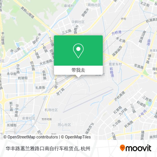 华丰路蕙兰雅路口南自行车租赁点地图