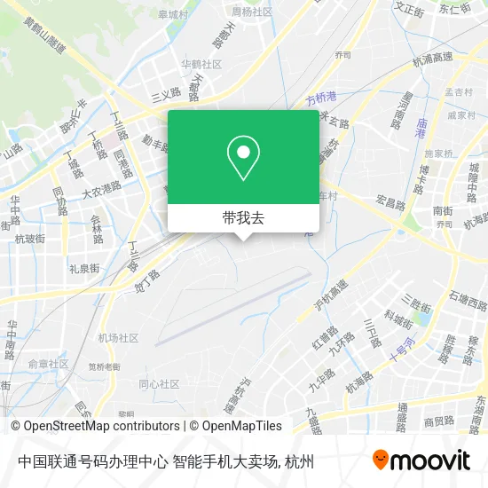 中国联通号码办理中心 智能手机大卖场地图