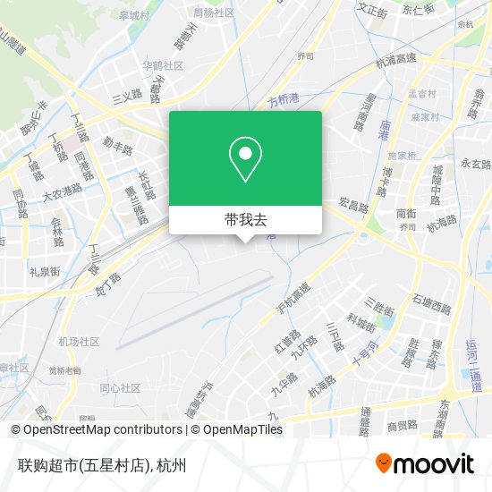 联购超市(五星村店)地图