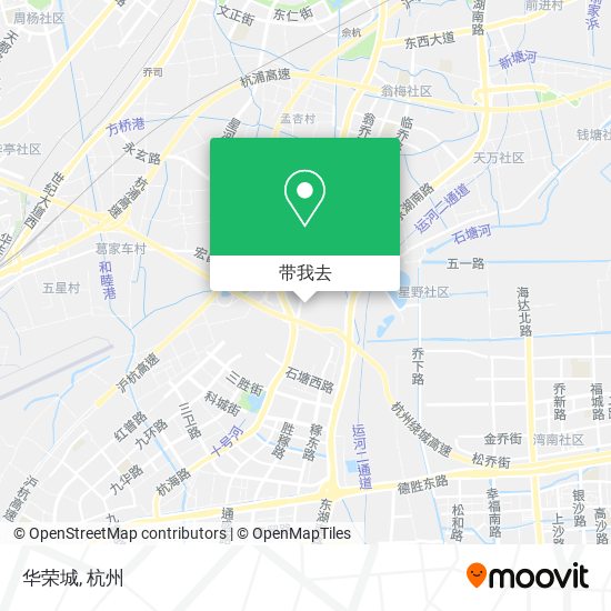华荣城地图